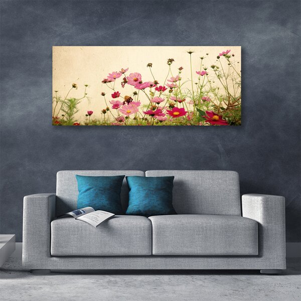 Tablou pe panza canvas Flori Floral Roz Roșu