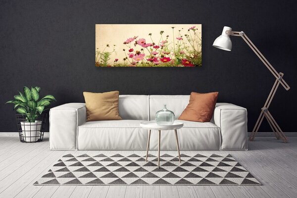 Tablou pe panza canvas Flori Floral Roz Roșu