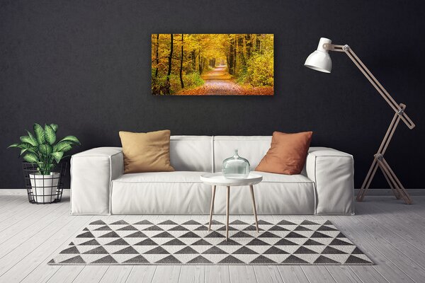 Tablou pe panza canvas Natural Pădurea Verde Maro