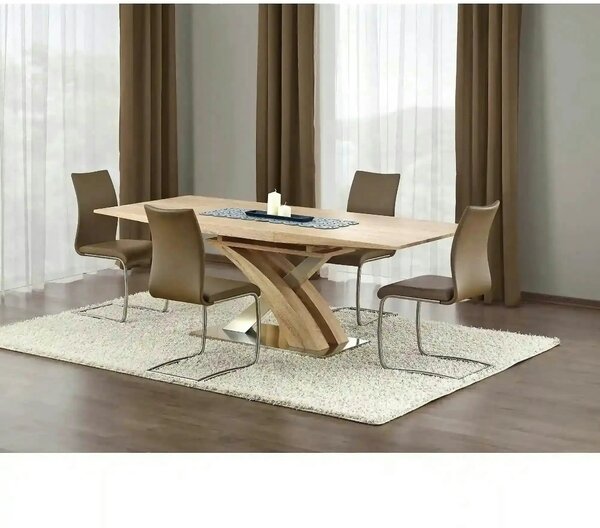 Masa extensibila SANDOR, stejar, 160/220x90x77 cm