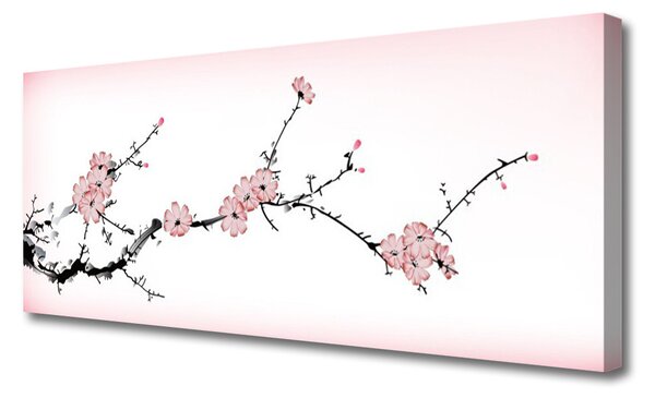 Tablou pe panza canvas Flori roz Floral