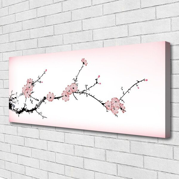 Tablou pe panza canvas Flori roz Floral