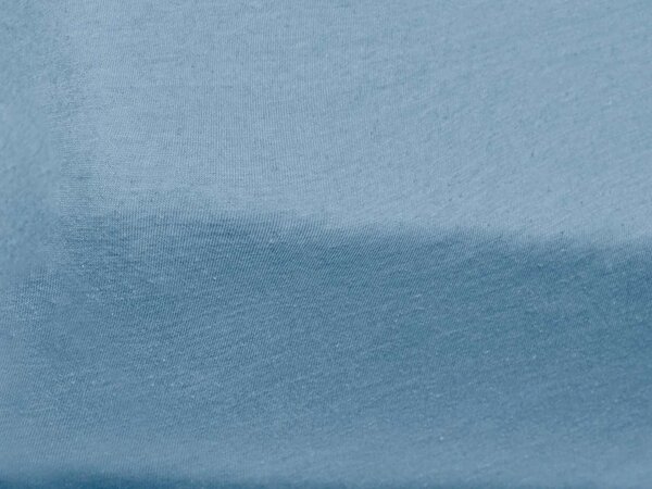 Cearsaf Jersey pentru patut copii cu elastic albastru deschis 60x120 cm