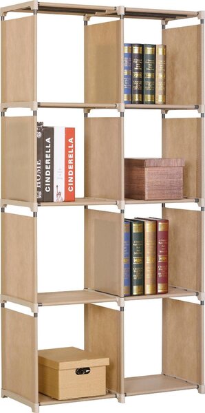 Biblioteca METRO, bej, otel, 105x29x142 cm