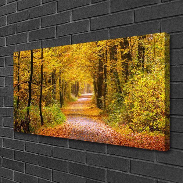 Tablou pe panza canvas Natural Pădurea Verde Maro