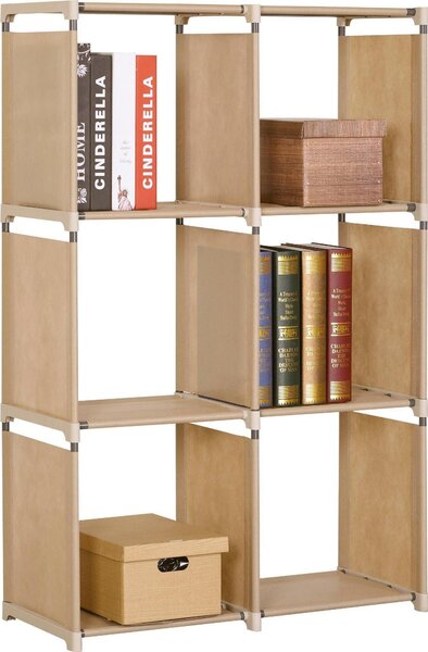 Biblioteca METRO, bej, otel, 105x29x142 cm