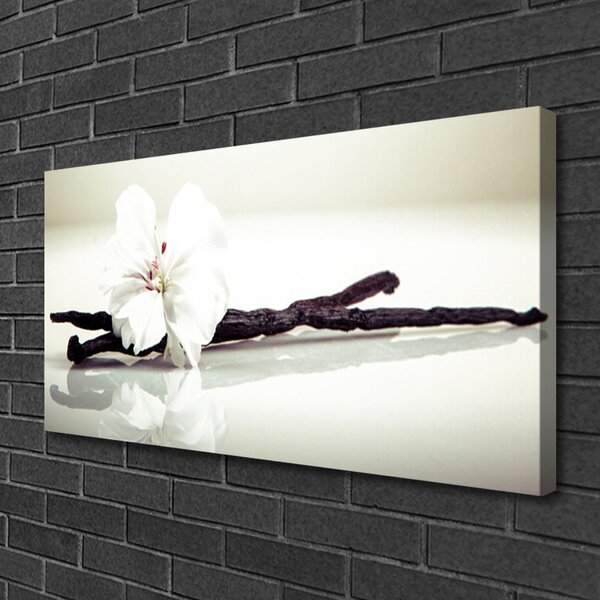 Tablou pe panza canvas Florale flori albe