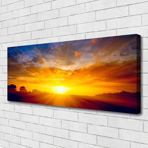 Tablou pe panza canvas Sun Peisaj Galben