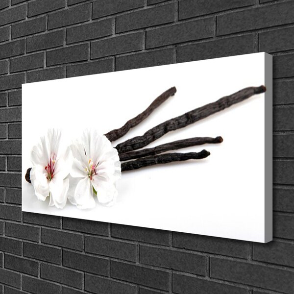Tablou pe panza canvas Florale flori albe