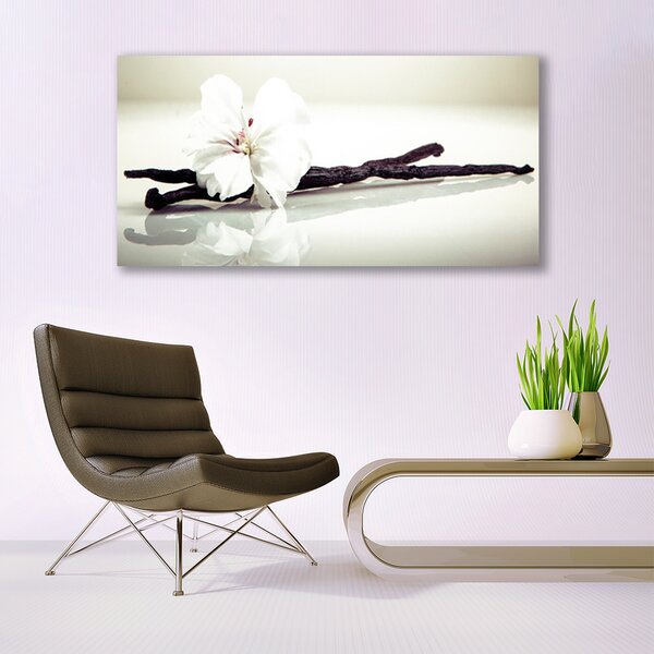 Tablou pe panza canvas Florale flori albe