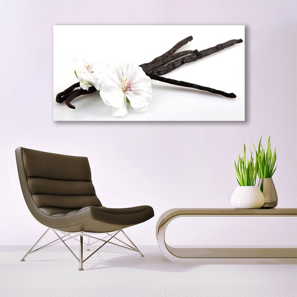 Tablou pe panza canvas Florale flori albe