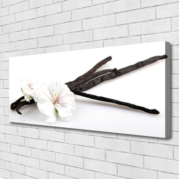 Tablou pe panza canvas Florale flori albe