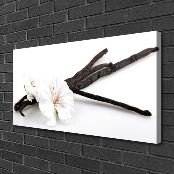 Tablou pe panza canvas Florale flori albe