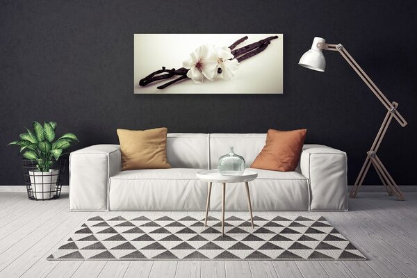 Tablou pe panza canvas Flori Floral alb