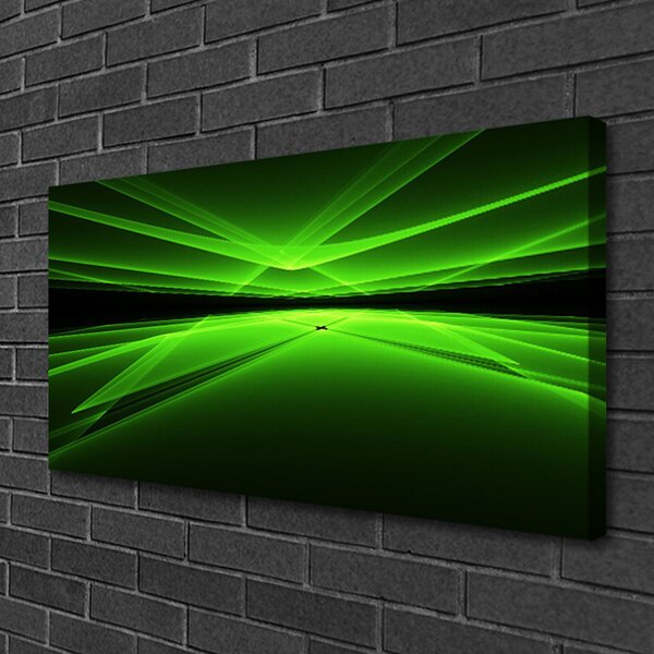 Tablou pe panza canvas Abstract Art Verde Negru
