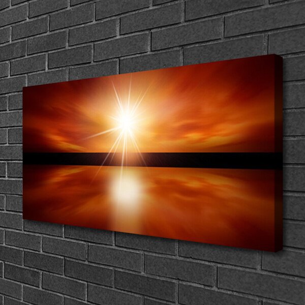 Tablou pe panza canvas Sun Peisaj Galben