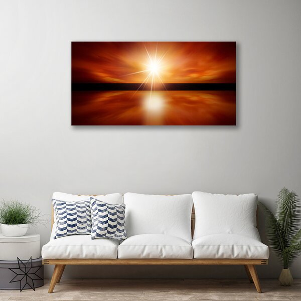 Tablou pe panza canvas Sun Peisaj Galben