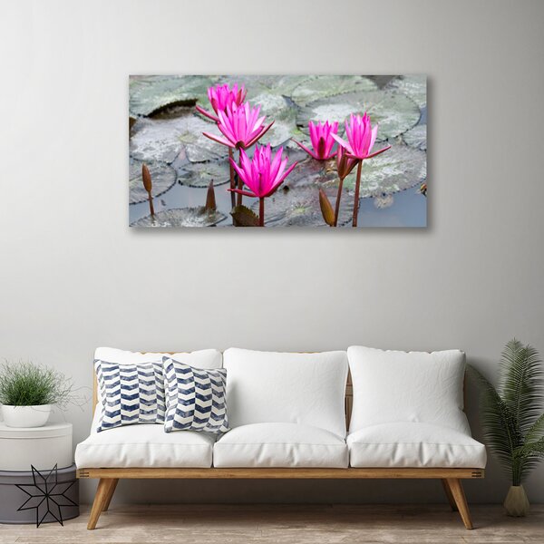 Tablou pe panza canvas Flori Floral Roșu