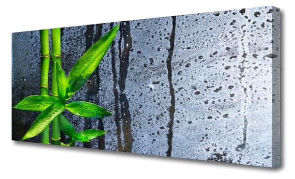 Tablou pe panza canvas Bamboo Tulpini Floral Verde