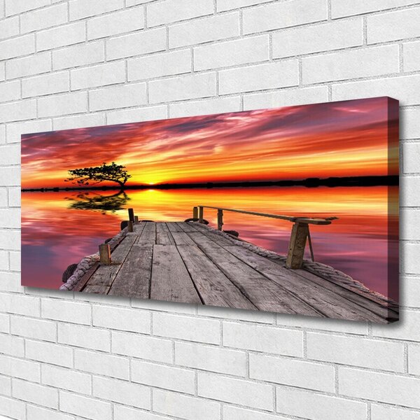 Tablou pe panza canvas Podul Arhitectura Gri