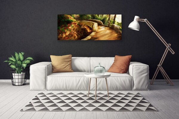 Tablou pe panza canvas Podul Arhitectura Brown