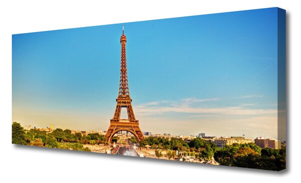 Tablou pe panza canvas Turnul Eiffel Paris Arhitectura Brown