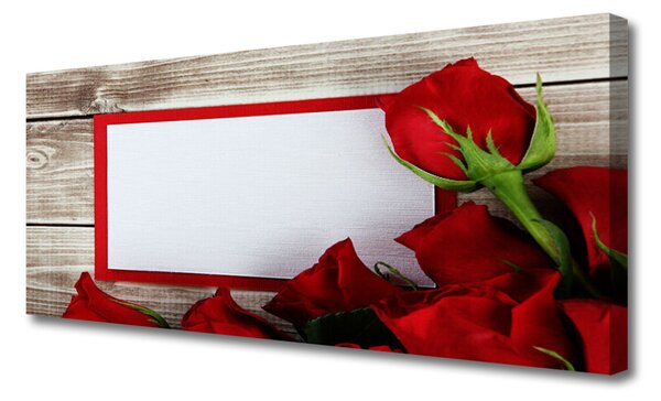 Tablou pe panza canvas Trandafiri Floral Red