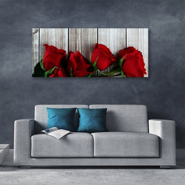 Tablou pe panza canvas Trandafiri Floral Red