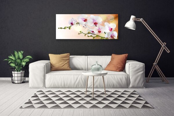 Tablou pe panza canvas Flori Floral Alb Roz