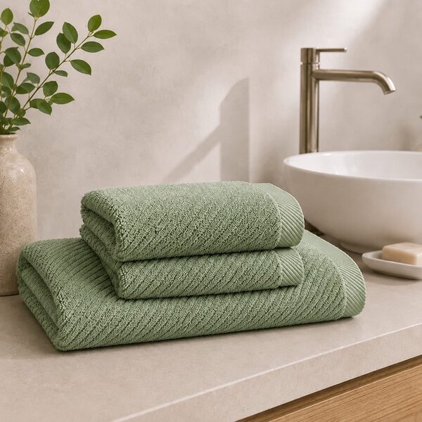 Prosop frotir STELA - Verde | 50 x 100 cm
