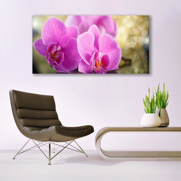 Tablou pe panza canvas Flori roz Floral