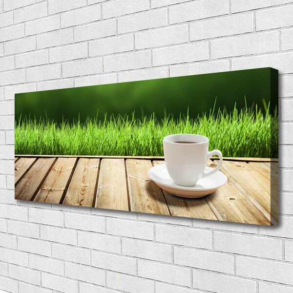 Tablou pe panza canvas Cupa Iarbă Natura Alb Verde