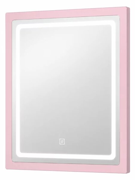 Oglinda LED pentru masuta de machiaj CRYSTAL - Pink