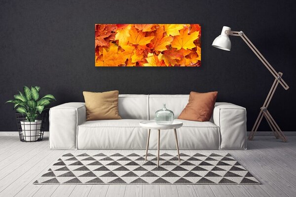Tablou pe panza canvas Frunze Floral Galben