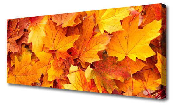 Tablou pe panza canvas Frunze Floral Galben