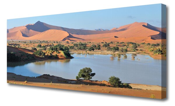 Tablou pe panza canvas Bay Desert Peisaj Maro Verde Albastru