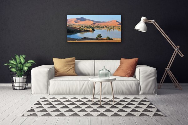 Tablou pe panza canvas Bay Desert Peisaj Maro Verde Albastru