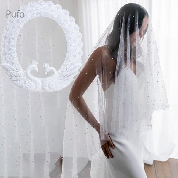 Oglinda Decorativă Elegantă Pufo Love, 40 cm, Albă - Lebede, Nuntă & Evenimente
