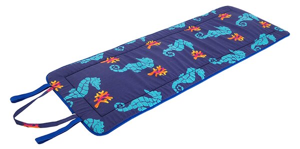 Sezlong de plaja rulat CALUT DE MARE 148x52 cm, albastru