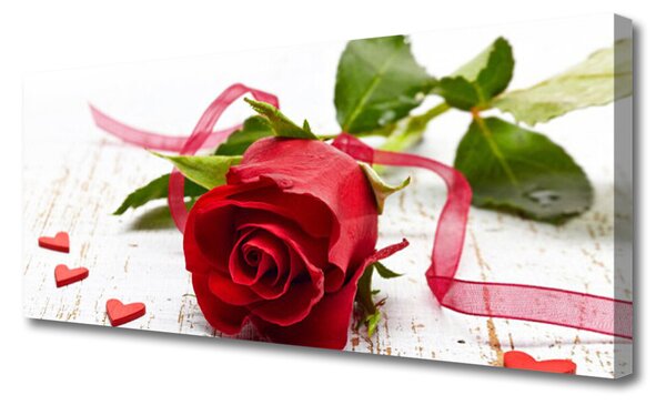 Tablou pe panza canvas Rose Floral Red