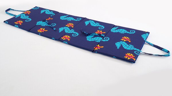 Sezlong de plaja CALUT DE MARE 137x49 cm, albastru