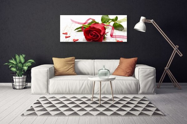 Tablou pe panza canvas Rose Floral Red