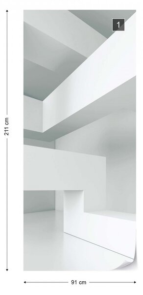 Fototapet - 3D Structura Moderna Geometrica