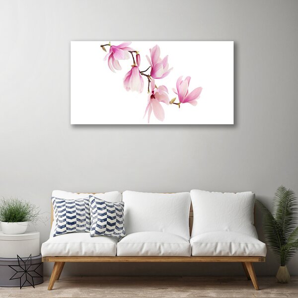 Tablou pe panza canvas Flori roz Floral
