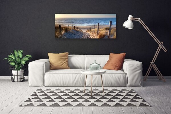 Tablou pe panza canvas Plaja Potecă Peisaj Brun