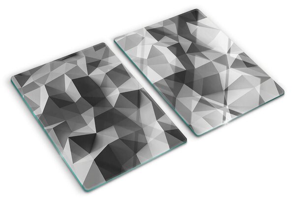 Tocător din sticlă Model geometric abstract