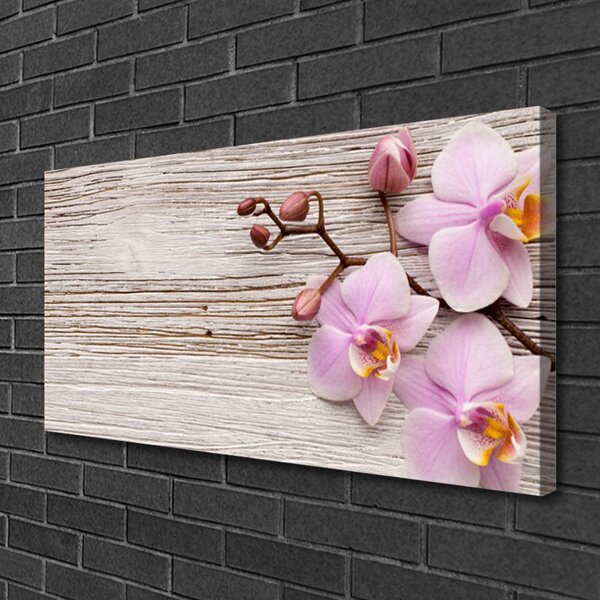 Tablou pe panza canvas Flori roz Floral