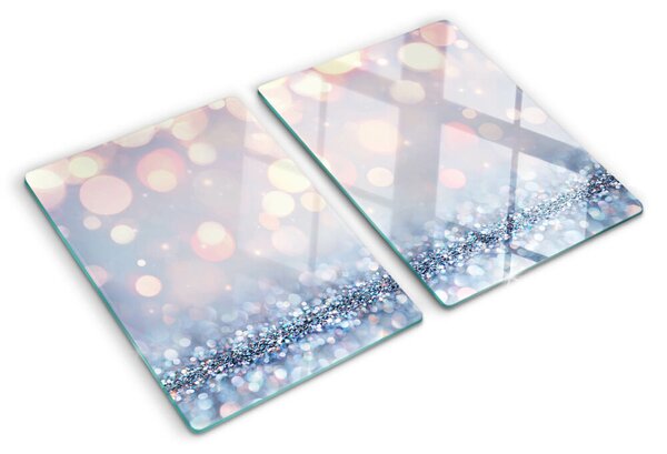 Tocător din sticlă Lumini strălucitoare cu accent de diamant