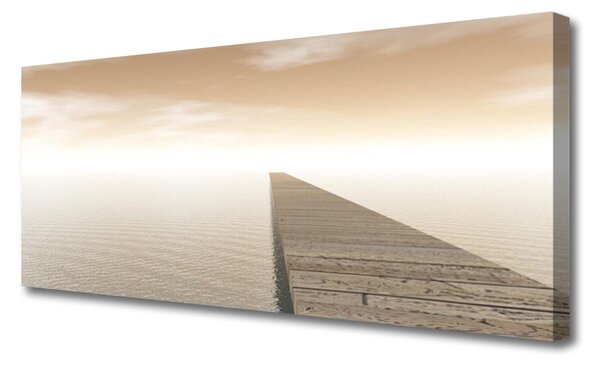 Tablou pe panza canvas Marea Jetty Arhitectura Maro Gri