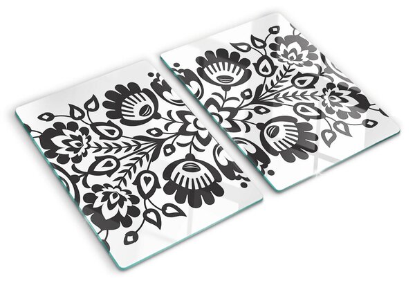 Tocător de bucătărie Motiv floral în stil popular